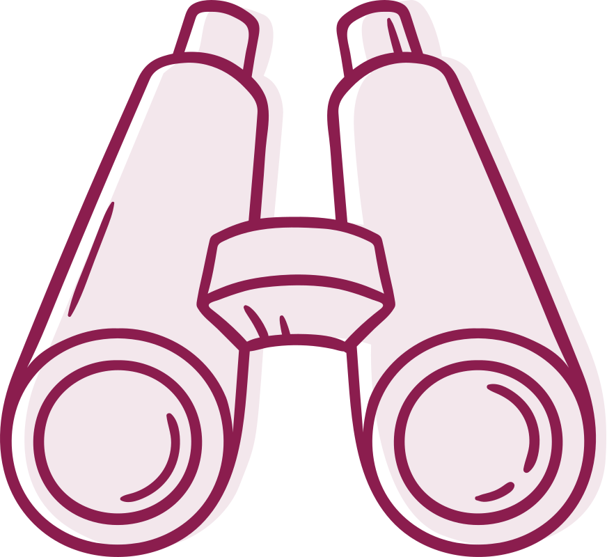 pictogramme de jumelles